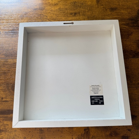 Boho Vibes Floral Bull Skull Print Wall Hanging Home Decor 12”x12” Distress Look - Picture 5 of 8